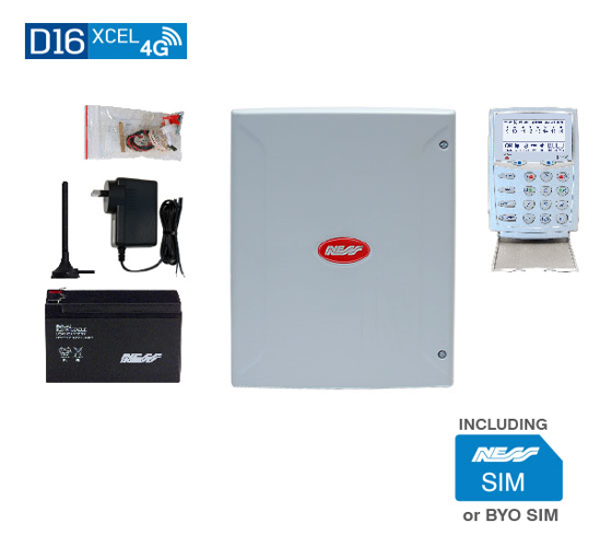 Picture of D16XCEL4G PANEL with KPX+ Silver Keypad inc SIM