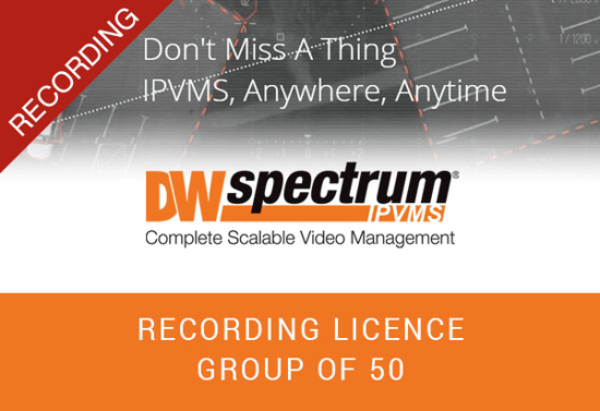 Picture of DW Spectrum Recording Licence - Group of 50