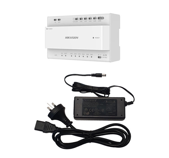 Picture of Hikvision DS-KAD706Y-P 2-Wire 6 Port Distributor inc Power Supply