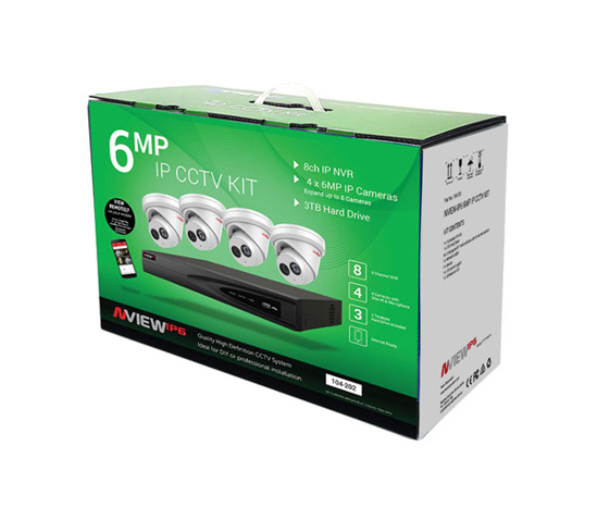 Picture of NESS NVIEW-IP6 IP CCTV KIT