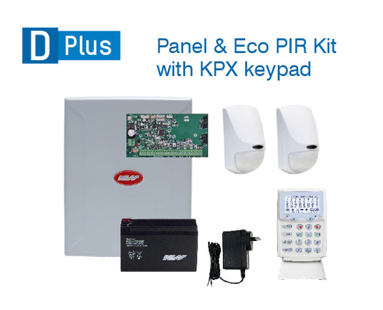 Picture of Ness DPlus Base panel + KPX Keypad + Eco PIR Kit