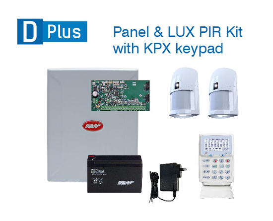 Picture of Ness DPlus Base panel + KPX Keypad + LUX PIR Kit