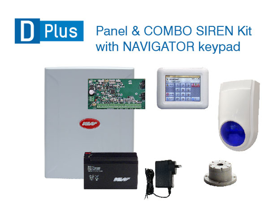 Picture of Ness DPlus Base panel + NAV KP + COMBO SIREN Kit