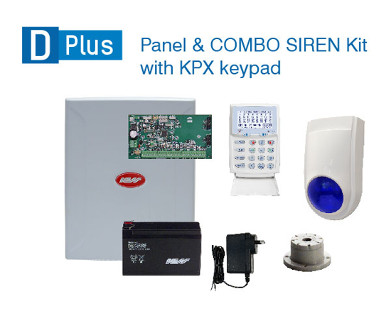 Picture of Ness DPlus Base panel + KPX + COMBO SIREN Kit