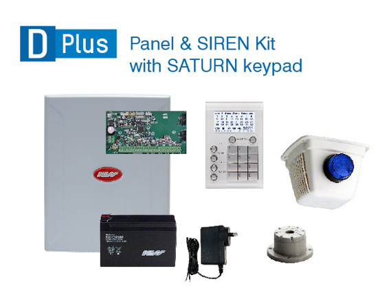 Picture of Ness DPlus Base panel + SATURN Keypad + SIREN Kit