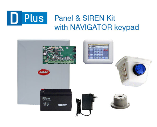 Picture of Ness DPlus Base panel + NAVIGATOR KP + SIREN Kit