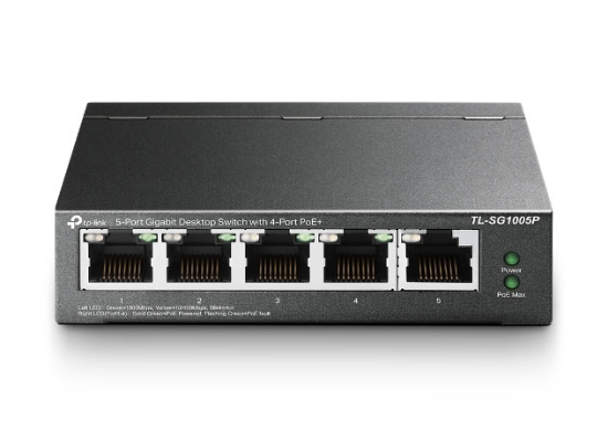 Picture of TP-Link TL-SG1005P 5-Port Gigabit Switch 4x PoE 56W