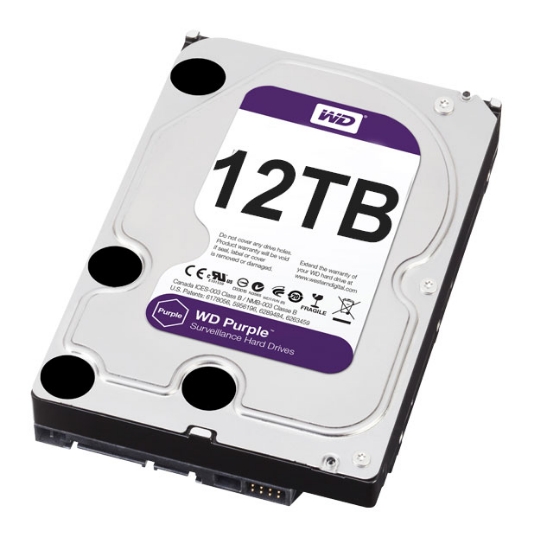 Picture of HDD 3.5" 12TB WD121PURP CCTV RATED